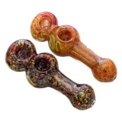 Glass Pipes 5" Frit Heavy Double Bowl - Image 1