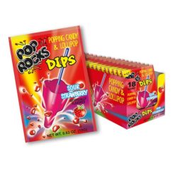 Pop Rocks Dips Sour Strawberry