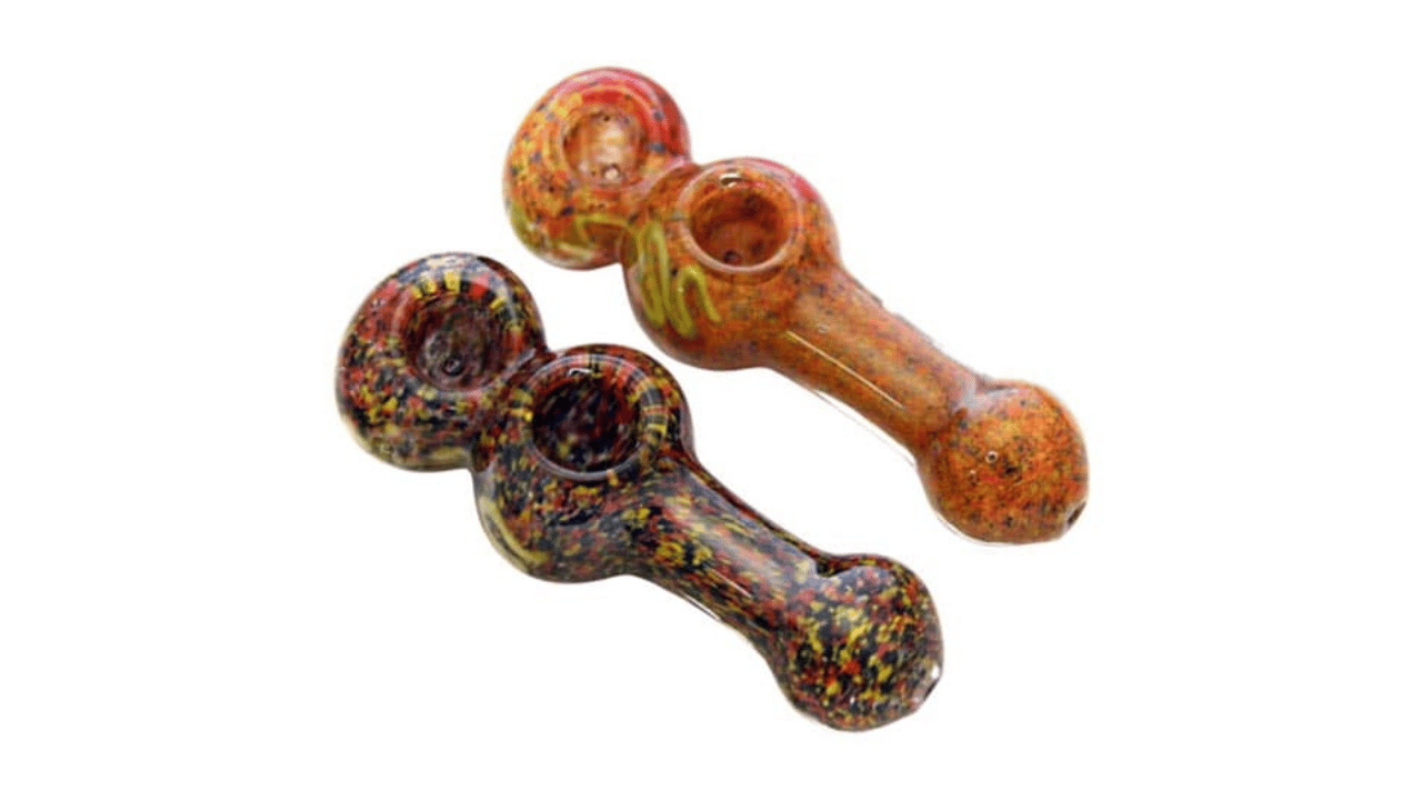 Glass Pipes 5" Frit Heavy Double Bowl Buy Wholesale CB Distributors