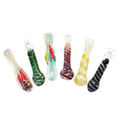 Assorted 2.5" Chillum Glass Pipes Jars - Image 1