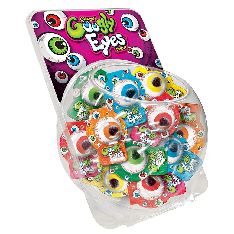 Googly Eyes Gummy Candy 50 Count Jars CB Distributors
