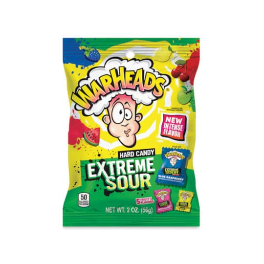Warheads Extreme Sour Hard Candy 2oz Bags