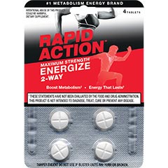 Rapid Action Energize Maximum Strength 4ct Cards