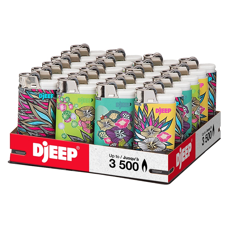 DJEEP Vibrant Collection BIC Lighters CB Distributors