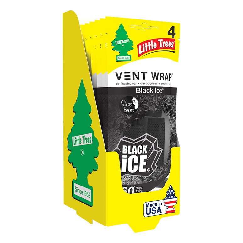 Little Trees Air Freshener, New Car Scent, Vent Wrap - 4 air freshener