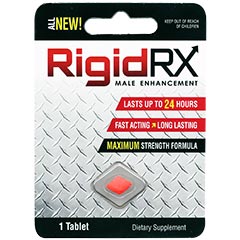 Rigid RX pill for maile sexual enhancement.