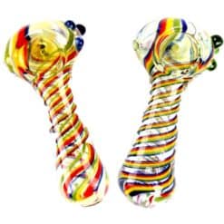 GLASS PIPES 3" FUMING/LINES/DOTS 12/DSP 1/CS