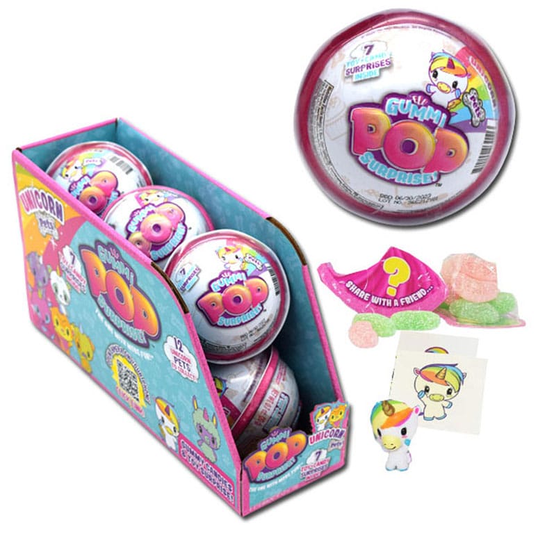 Unicorn Gummi Pop Surprise Ball