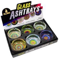 Tie Dye Glass Ashtray