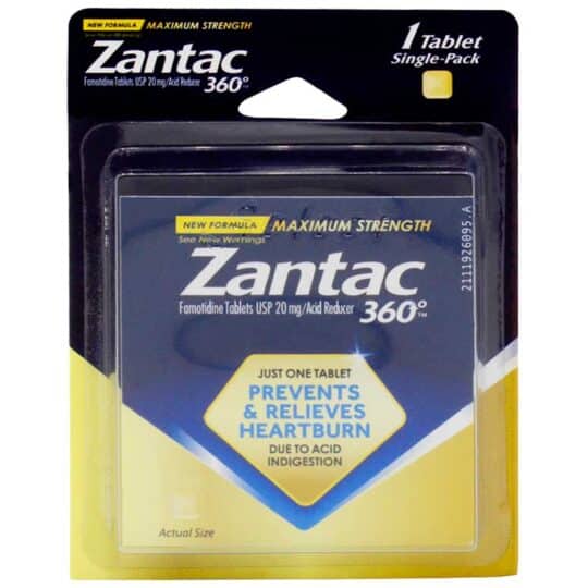 ZANTAC 360 SELECT ONE 2PK DSP BOX 12/DSP 12/CS