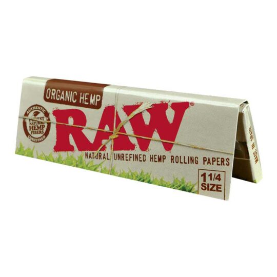 RAW ORGANIC HEMP 1.25 ROLLING PAPERS 24/DSP 42/CS