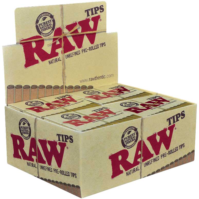 RAW PRE-ROLLED PAPER TIPS 20/DSP 20/CS
