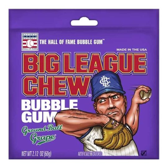 BIG LEAGUE CHEW GRAPE 2.12OZ POUCH 12/DSP 9/CS