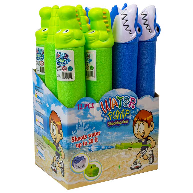 Foam Sharks Alligators Water Squirt Gun