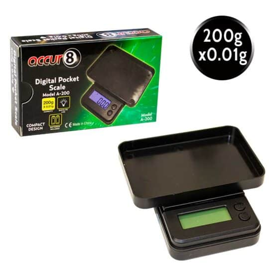 DIGITAL POCKET SCALE 200X0.01G SAA2 1/DSP 50/CS