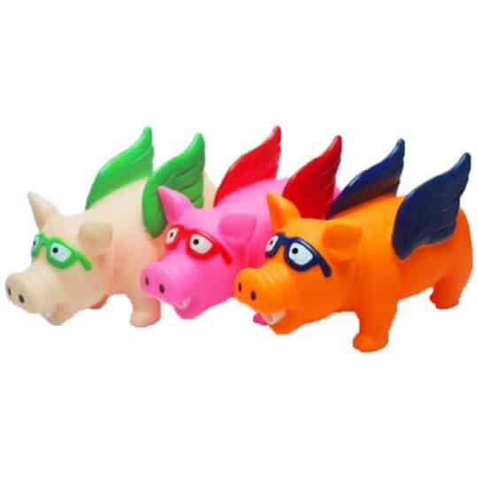 FLYING PIG W/GOGGLES & SQUEAKS 1/DSP 48/CS