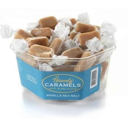 Heavenly Caramels Vanilla Sea Salt Caramel Tubs