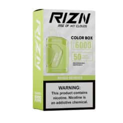 COLOR BOX Mixed Berries Vaping Device one box standing upright.
