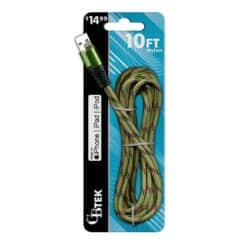 CBTEK IPHONE MFI 10FT CAMO NYLON $14.99 CABLES 5/DSP 20/CS