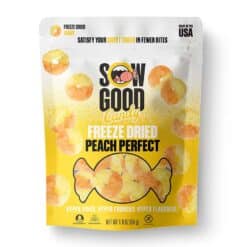 PEACH PERFECT FREEZE DRIED 1.9OZ BAGS 24/DSP 1/CS