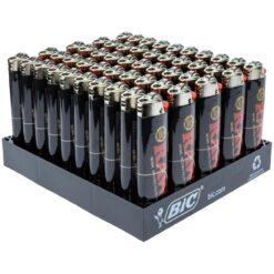 RAW Black classic BIC lighter display of 50 count