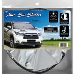 CAR WINDSHIELD SUNSHADES With STORAGE POUCH in package