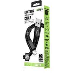 X4ORCE SE IPHONE MFI CERT 10FT CABLE 6/DSP 12/CS