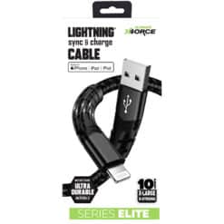 X4ORCE SE IPHONE MFI CERT 10FT CABLE 6/DSP 12/CS