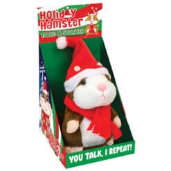 REPEATING and BOUNCING Holiday HAMSTER in display box