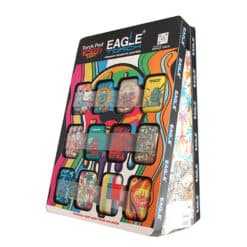 Eagle Torch Lighter POD Skull Design counter display with 12 lighters.