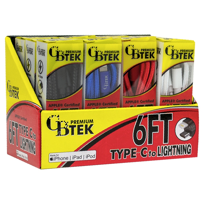 Apple - えくぃ CBTEK iPhone MFI Type-C 6FT Cables - CB Distributors, Inc.