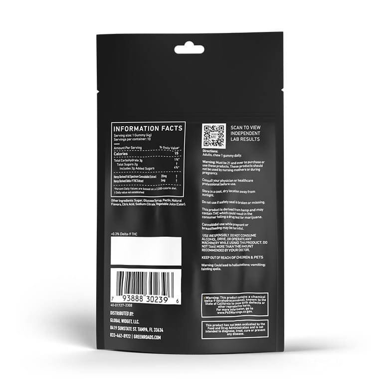 93-180-RH-10CT–GR D9 CBD Relax Raspberry Haze 10ct Bag Back