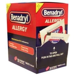 Benadryl allergy tablets 2pack 30 count dispenser box