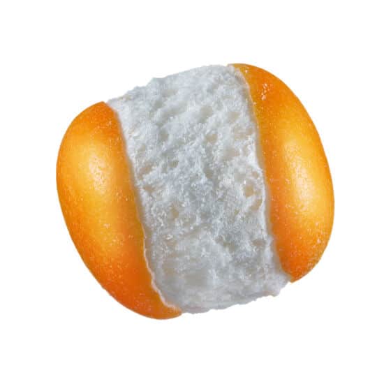 Sow Good Sweet Bites Mini orange bite shown.