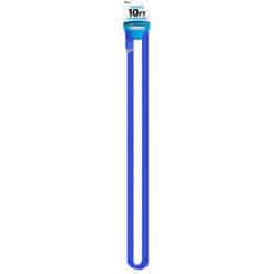 CBTEK iPhone MFI Certified 10ft Nylon Hanging Cable shown in royal blue color.