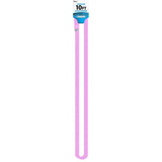 CBTEK iPhone MFI Certified 10ft Nylon Hanging Cable shown in light pink color.