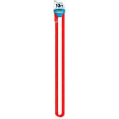 CBTEK iPhone MFI Certified 10ft Nylon Hanging Cable shown in red color.