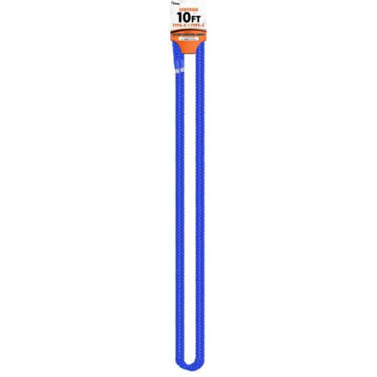 CBTEK Type-C to Type-C 10ft Nylon Hanging Cable shown in royal blue color.