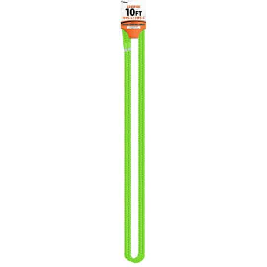 CBTEK Type-C to Type-C 10ft Nylon Hanging Cable shown in light green color.