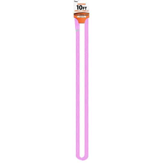 CBTEK Type-C to Type-C 10ft Nylon Hanging Cable shown in light pink color.
