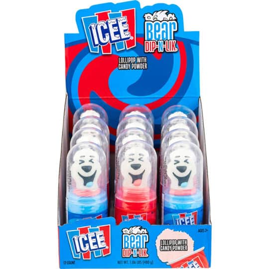 ICEE Bear Dip-N-Lik display