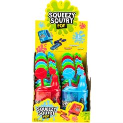 Squeezy Squirt Pop Candy display front view.