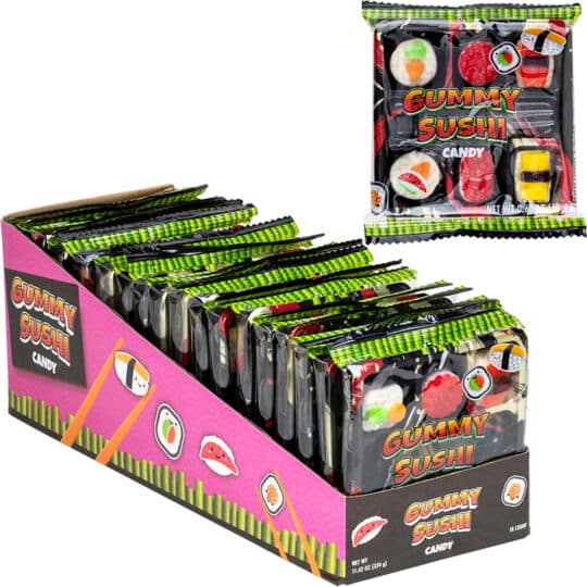 Gummi Sushi 0.63oz Candy display