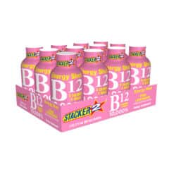 Stacker 2 B12 Grape 2oz Shots display of 12.