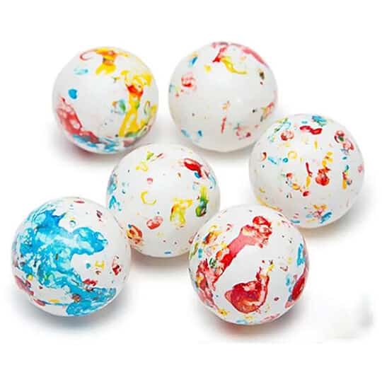 Paintball Breakers 1.75" Jawbreakers showing several eaches with different paintball colors without wrapper.