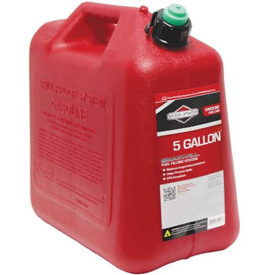 Briggs & Stratton 5 Gallon Smart Fill Gas Can