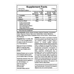 30 ct tablets facts label back panel