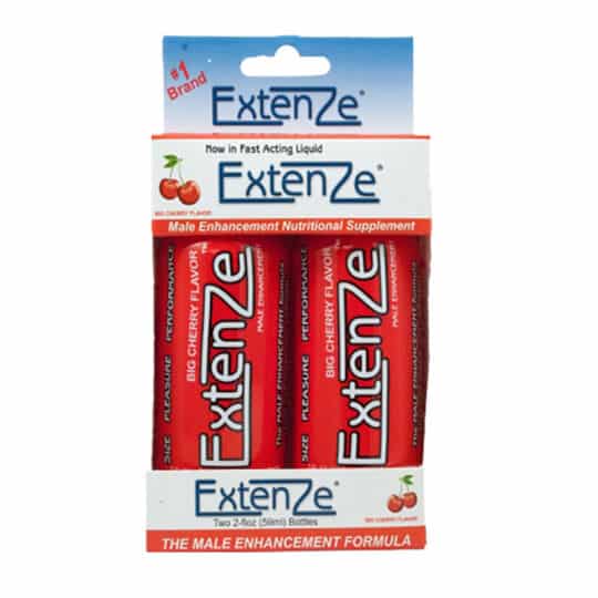 ExtenZe Shot 2pk-web ExtenZe 2-pack Cherry liquid shots male enhancement supplemeent.
