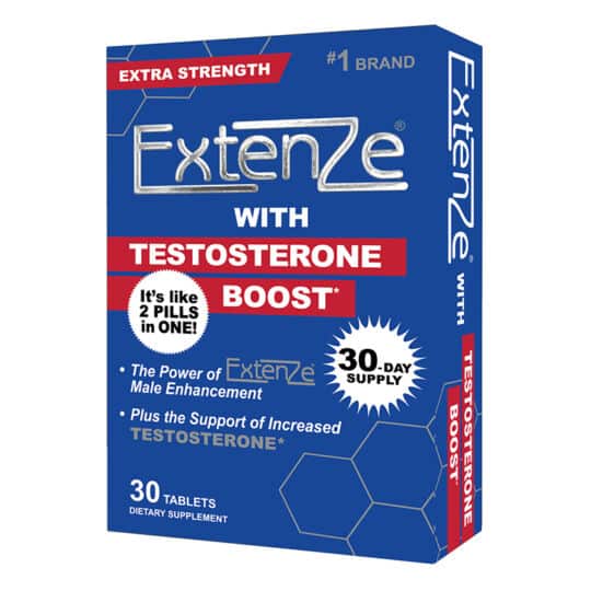 Extenze Testo 30ct Box-right angle-web Extenze Testosterone Boost 30 count box right angle view