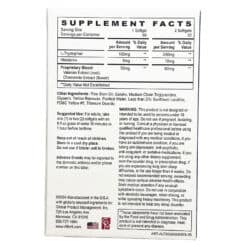 Alteril sleep aid 60ct softgels showing back panel with supplement facts.